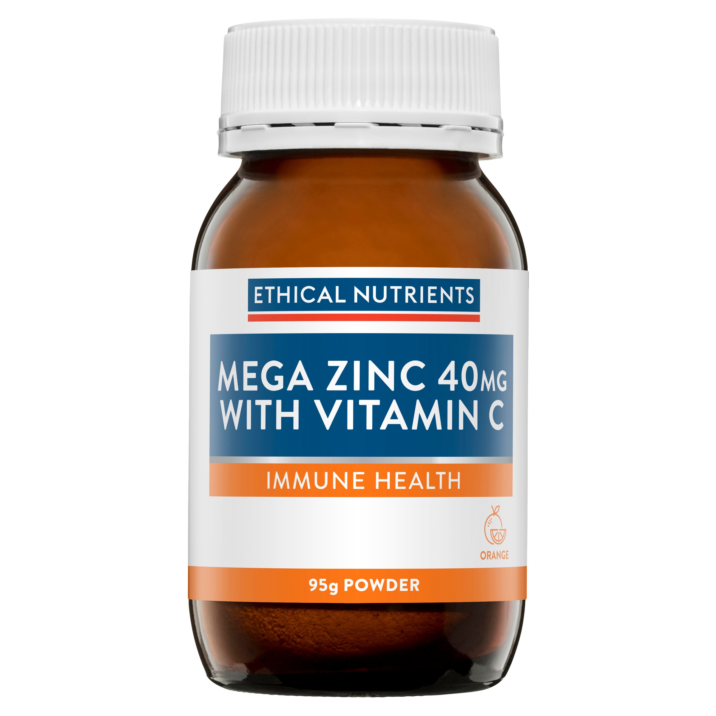Ethical Nutrients Mega Zinc 40mg With Vitamin C Orange 95g - Image 6