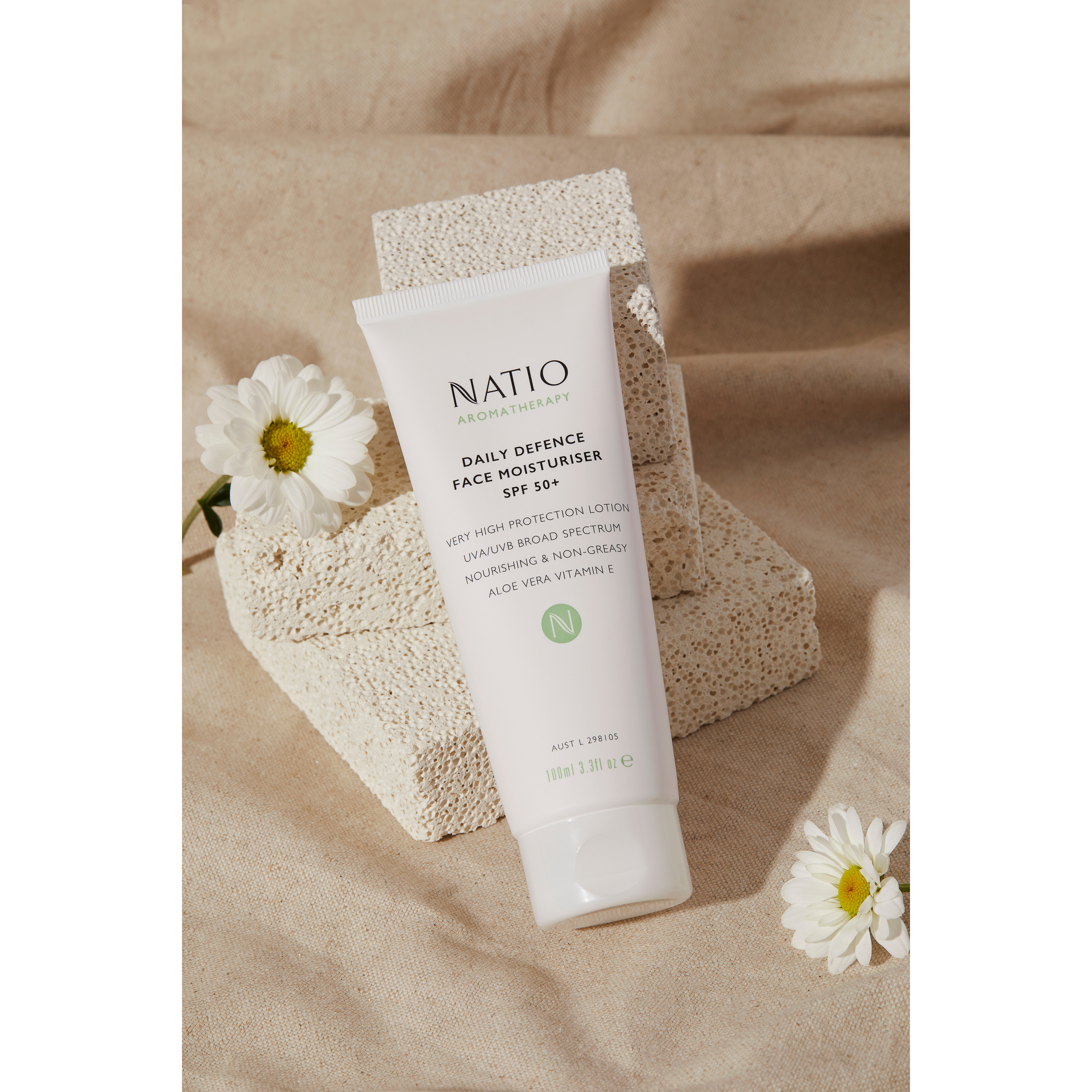 Natio Daily Defence Face Moisturiser SPF50+ - 100ml - Image 4