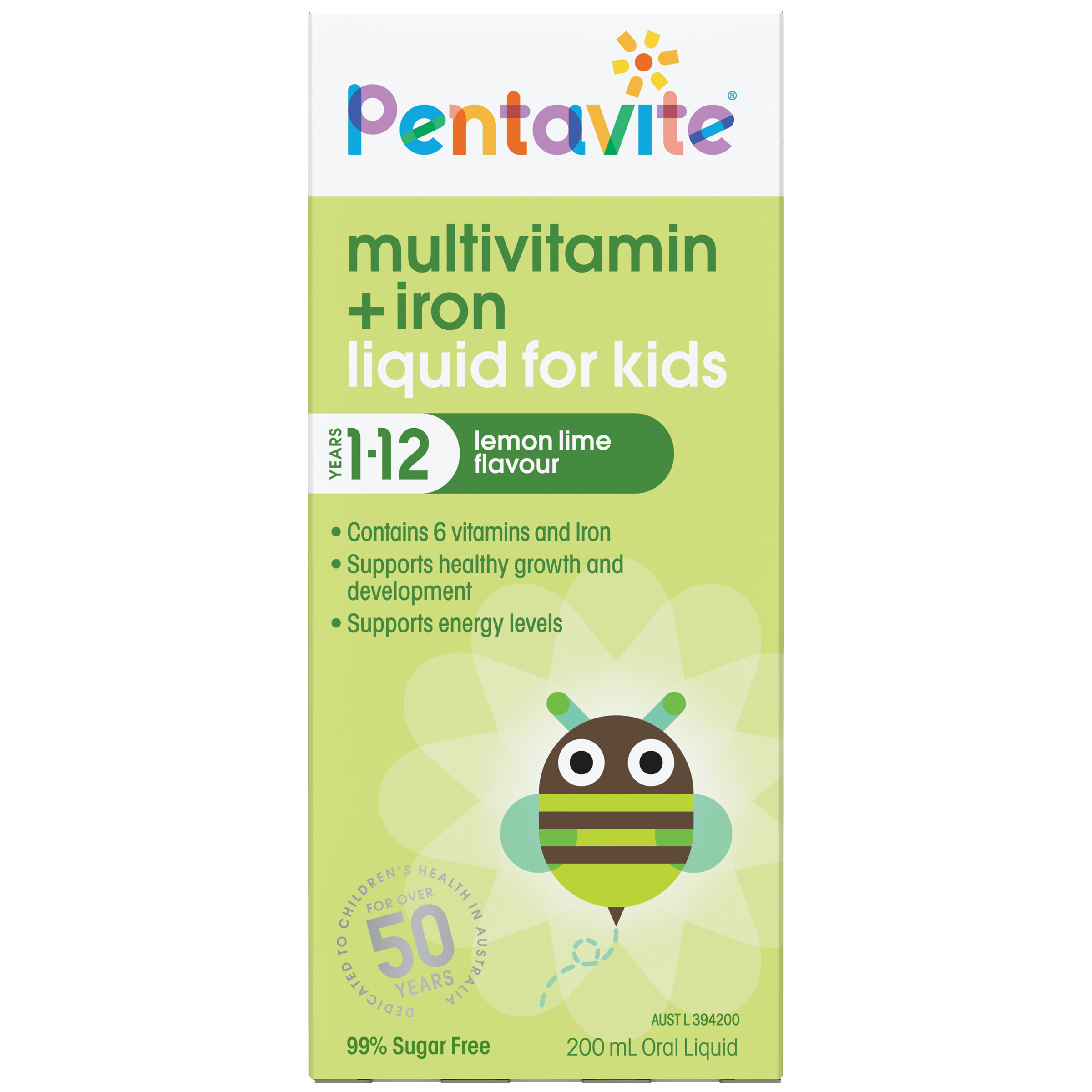 Pentavite Multivitamins +Iron Liquid 200ml - Image 1