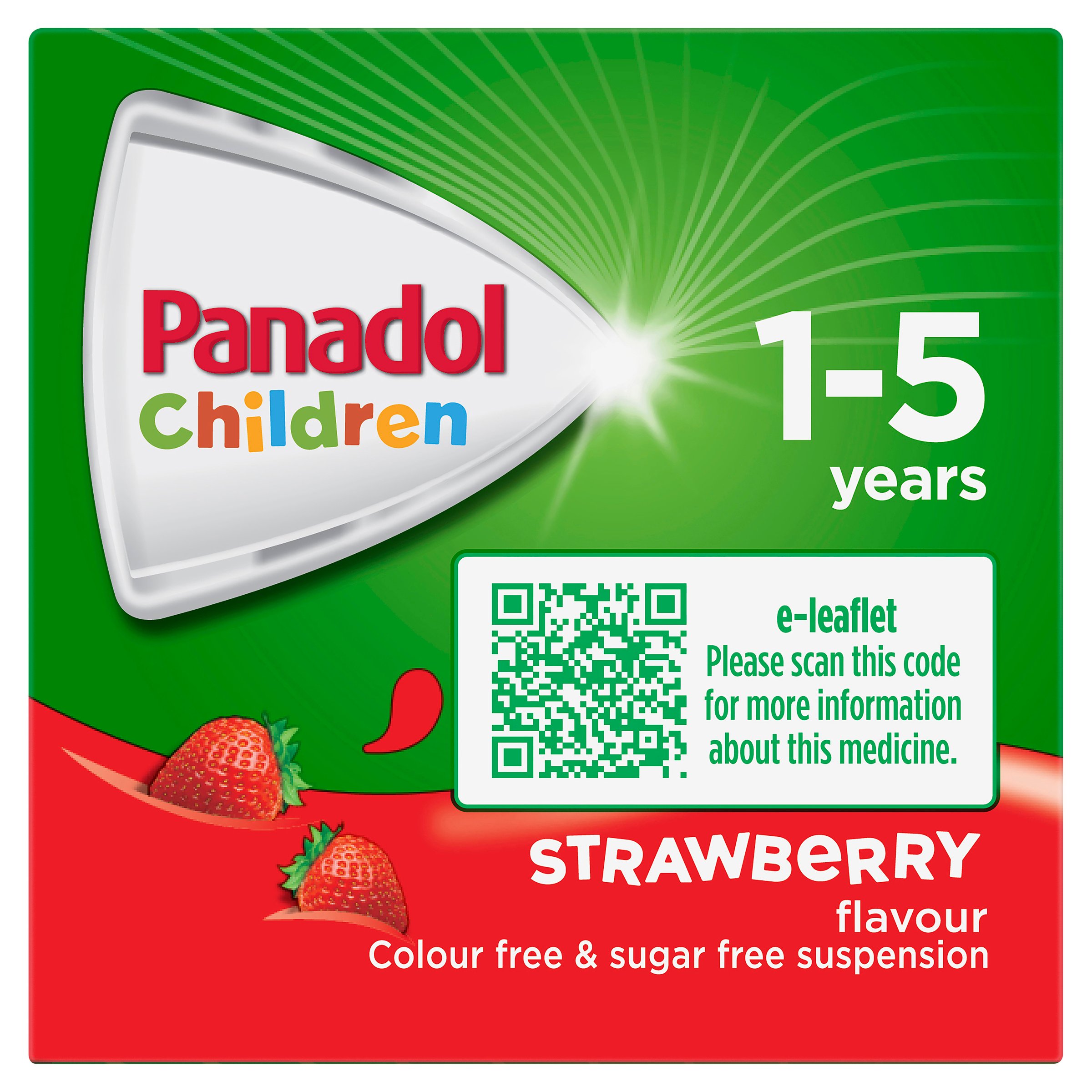 Panadol Children 1-5 Years Colourfree Suspension Strawberry Flavour 100ml - Image 5