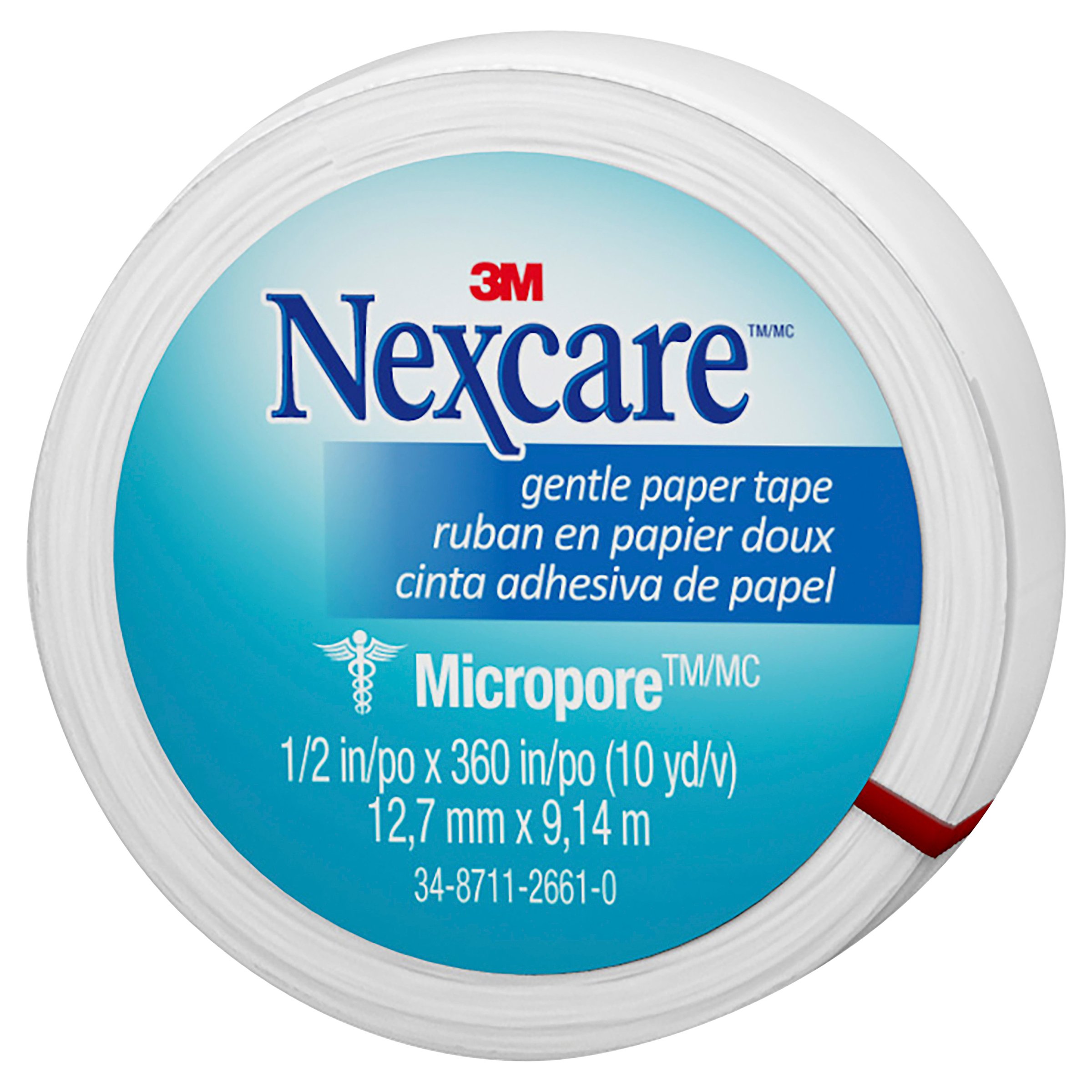 Nexcare Paper Tape White 12.5mm - 1 roll - Image 1