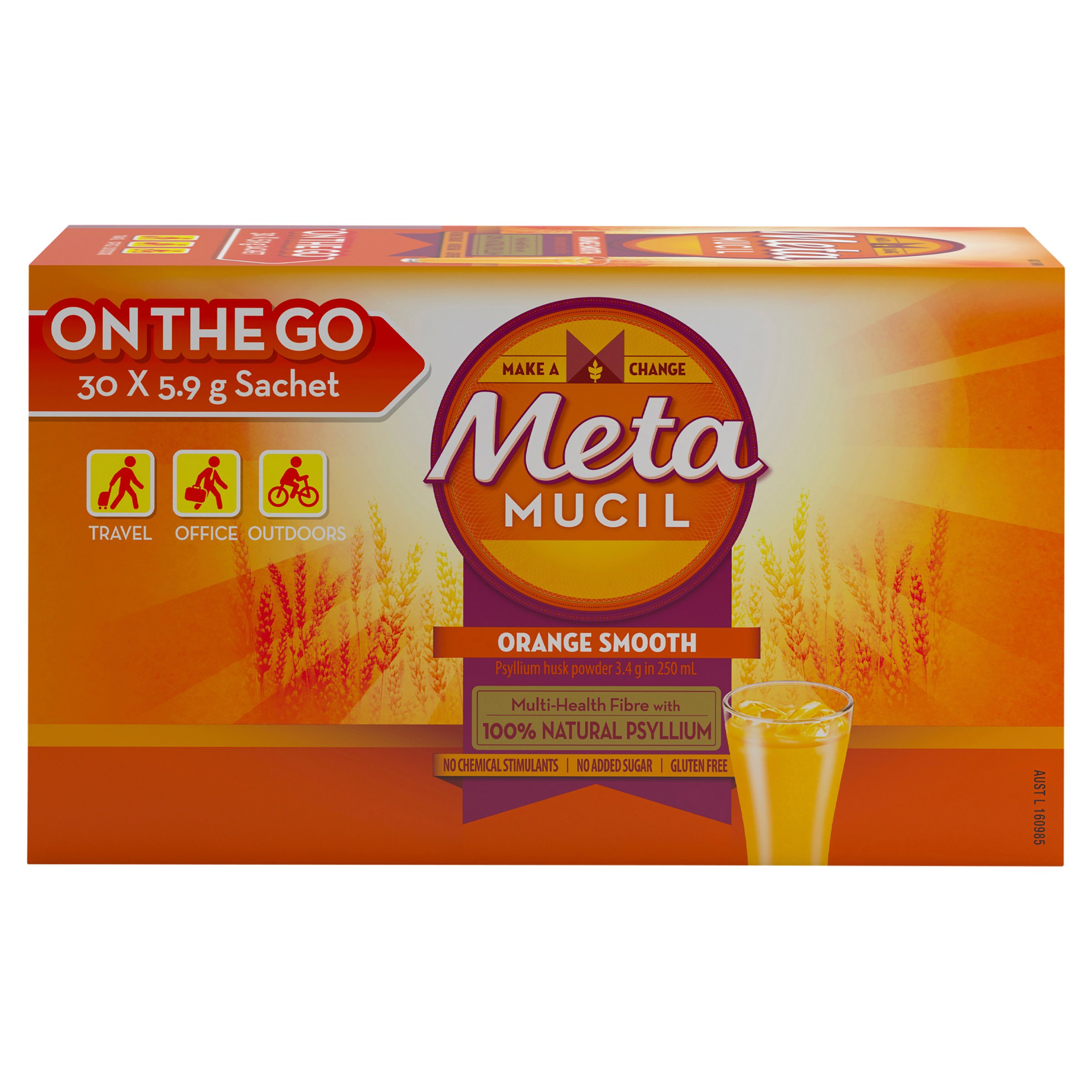 Metamucil Smooth Orange 30 doses - Image 1