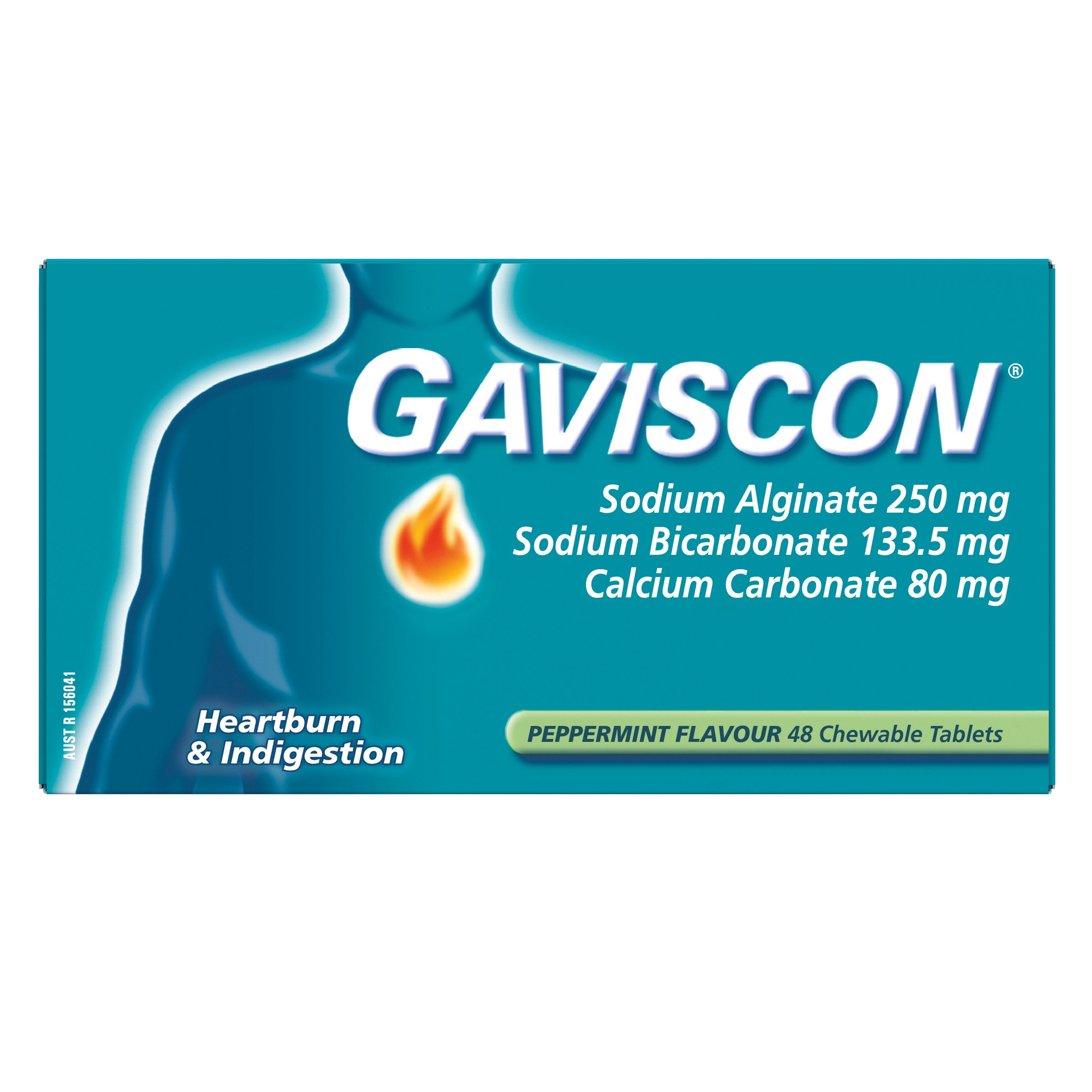 Gaviscon Peppermint 48 chewable tablets - Image 1