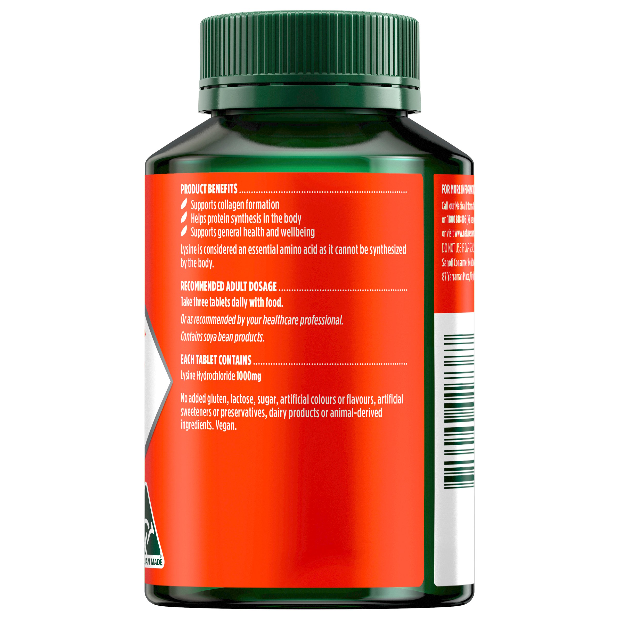 Nature's Own Double Strength Cold Sore Relief 100 tablets - Image 2