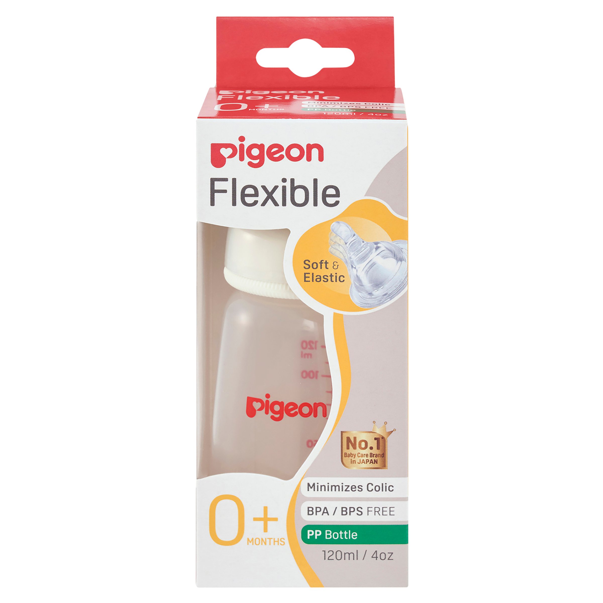 Pigeon Flexible Bottle PP 120ml - 1 pack - Image 1