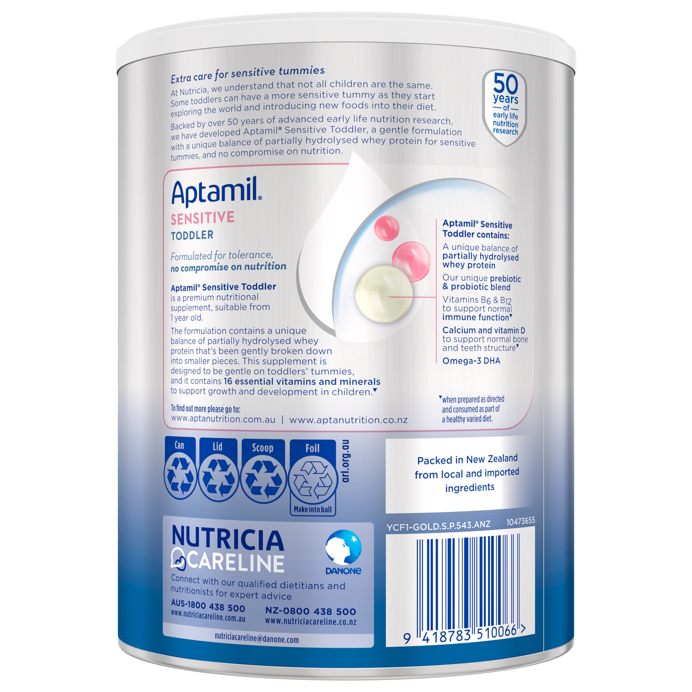 Aptamil Sensitive Stage 3 - 900g - Image 2