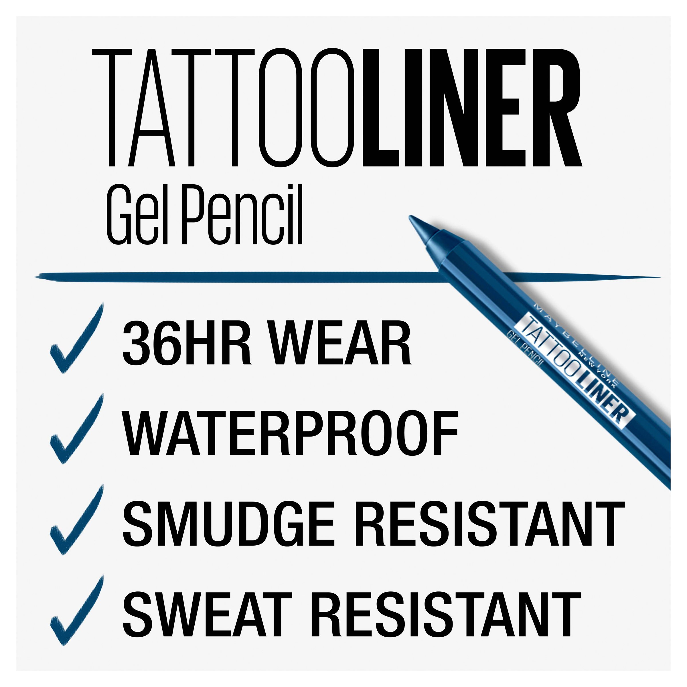 Maybelline Tattoo Studio Liquid Ink Eyeliner Deep Onyx 1 each - Image 3